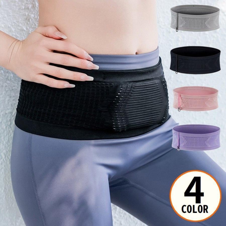 ランニングポーチ ウエストポーチ 男女兼用 揺れない 軽量 大容量 収納 ペットボトル スマホ スポーツ ..