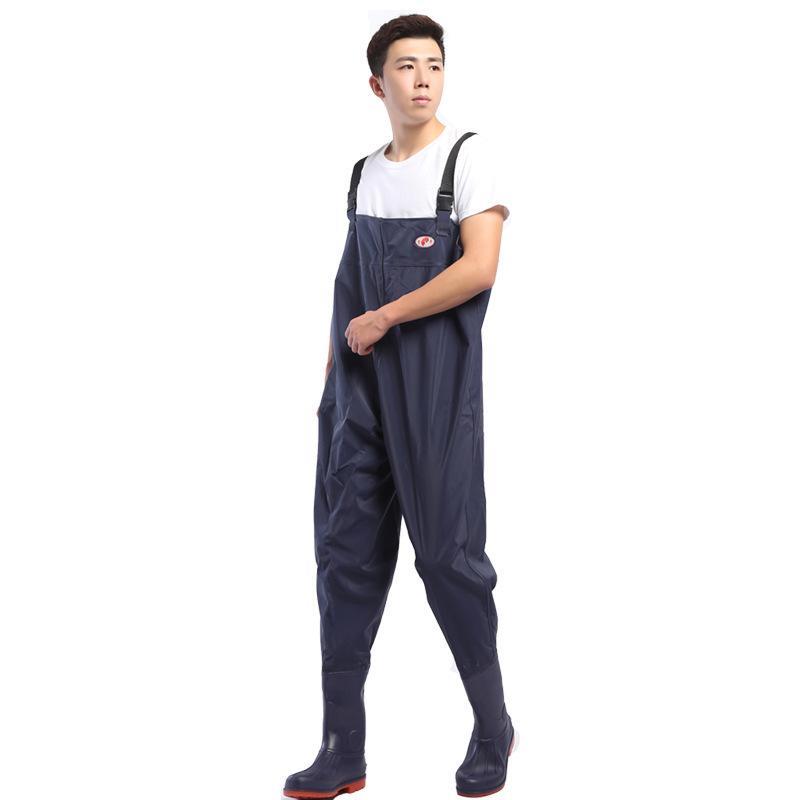 ウェーダー フィッシング用サロペット フィッシング用オーバーオール 釣り 漁業 フィッシングウェア ハイチェスト 防水 シンプル 無地 定番 便利