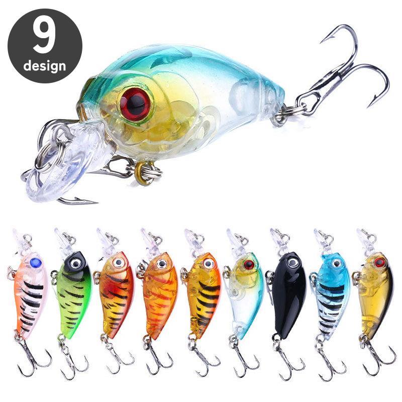 クランクベイト ハードルアー リップ トリプルフック 小型 ハードベイト 疑似餌 釣り餌 釣り用品 釣具 フィッシング ブラックバス バス釣り 船釣り
