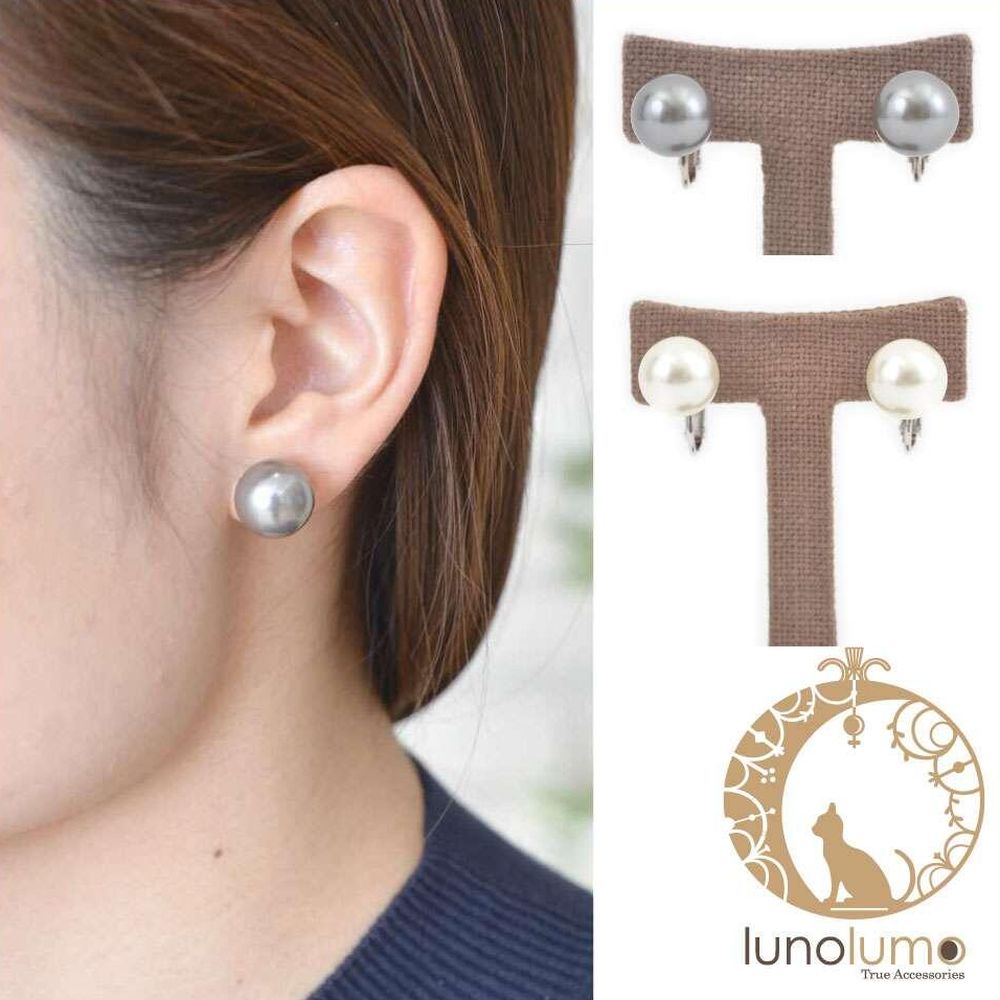 【メール便送料無料】再入荷 12mmパールの定番イヤリング E