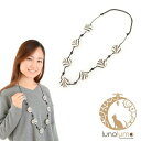 SALE ゼブラ柄のフェルトネックレス N