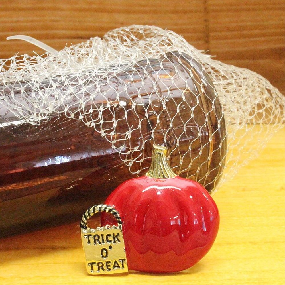 ハロウィン かぼちゃのトリック オア トリートブローチ B