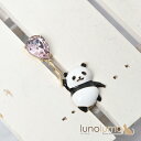 【メール便送料無料】ブローチ レディース パンダ 白黒 風船 キラキラ ビジュ 可愛い 動物 プレゼント B