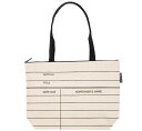 Out of Print Library Card Market Tote Bag (Natural) - ライブラリー カード マーケット トートバッグ