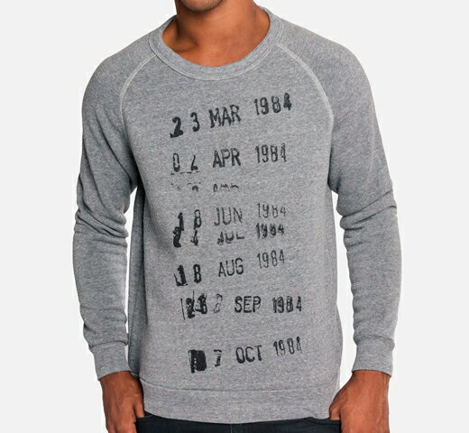 [Out of Print] Library Stamp Sweatshirt (Grey) - [AEgEIuEvg] Cu[EJ[h XEFbgVc