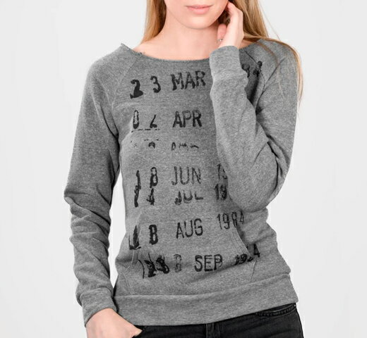 乐天商城 - [Out of Print] Library Stamp Sweatshirt (Grey) (Womens) - [アウト・オブ・プリント] ライブラリー・カード スウェット