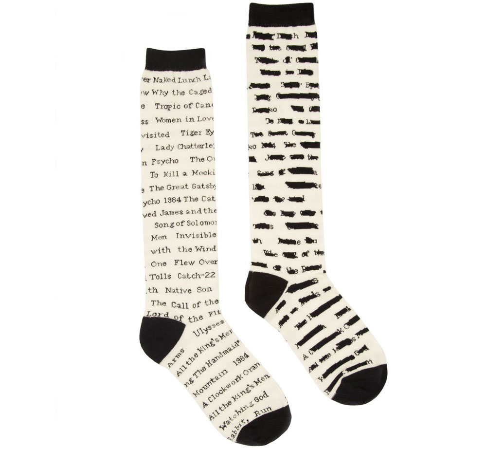 [Out of Print] Banned Books Knee-High Socks