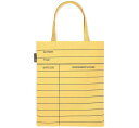 Out of Print Library Card Tote Bag (Light Yellow) - アウト オブ プリント トートバッグ