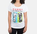 Out of Print Gene Zion / Harry the Dirty Dog Relaxed Fit Tee (White) (Womens)