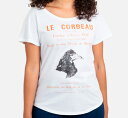 [Out of Print] Edgar Allan Poe / Le Corbeau Relaxed Fit Tee (White) (Womens) その1