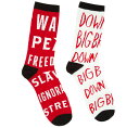 Out of Print George Orwell / 1984 Mismatched Socks - 1984 ソックス