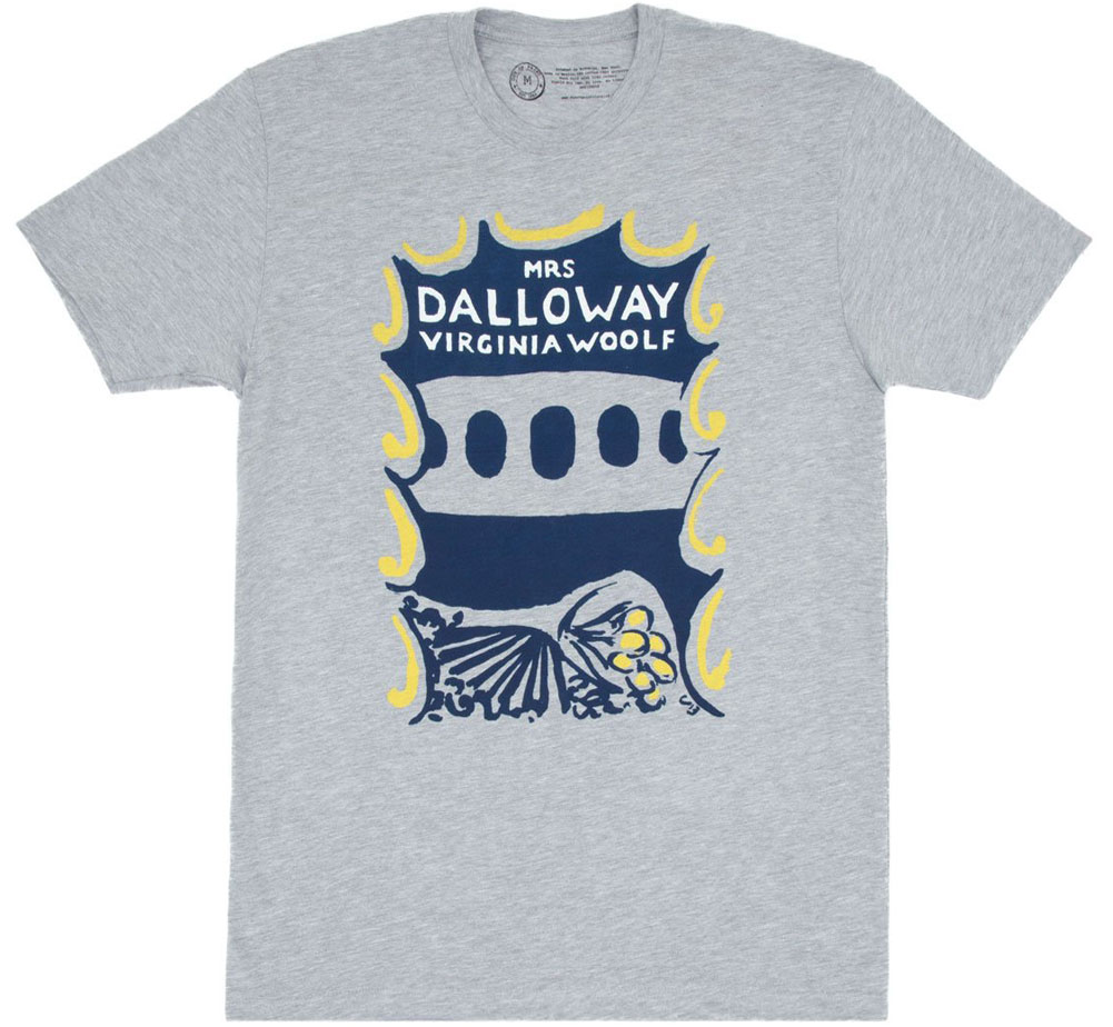 Out of Print Virginia Woolf / Mrs Dalloway Tee (Heather Grey)