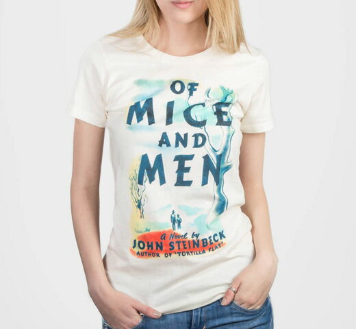 [Out of Print] John Steinbeck / Of Mice and Men Tee (Ivory) (Womens)
