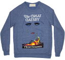 Out of Print F. Scott Fitzgerald / The Great Gatsby Sweatshirt (Light Blue) - グレート ギャツビー スウェット