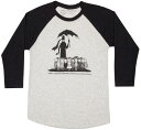 [Out of Print] Edward Gorey / The Gashlycrumb Tinies Raglan Tee (Heather White/Black) - エドワード・ゴーリー ラグラン Tシャツ