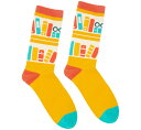 Out of Print Bookshelf Socks