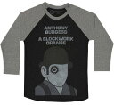 Out of Print Anthony Burgess / A Clockwork Orange Raglan Tee (Black/Heather Grey)