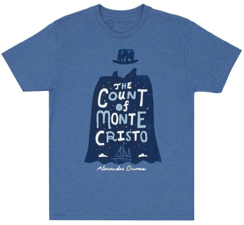 [Out of Print] Alexandre Dumas / The Count of Monte Cristo Tee (Vintage Royal Blue) - [アウト・オブ・プリント] アレクサンドル・デュマ・ペール / モンテ・クリスト伯 Tシャツ