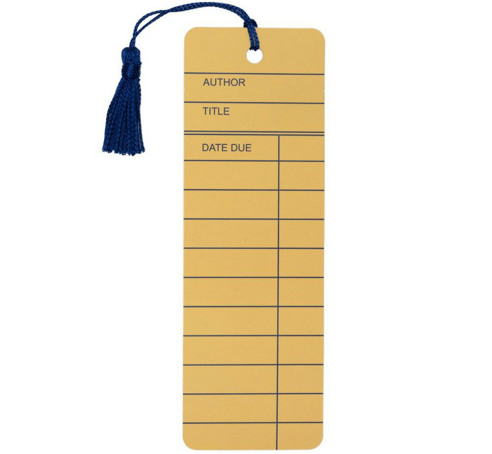 Out of Print Library Card Bookmark