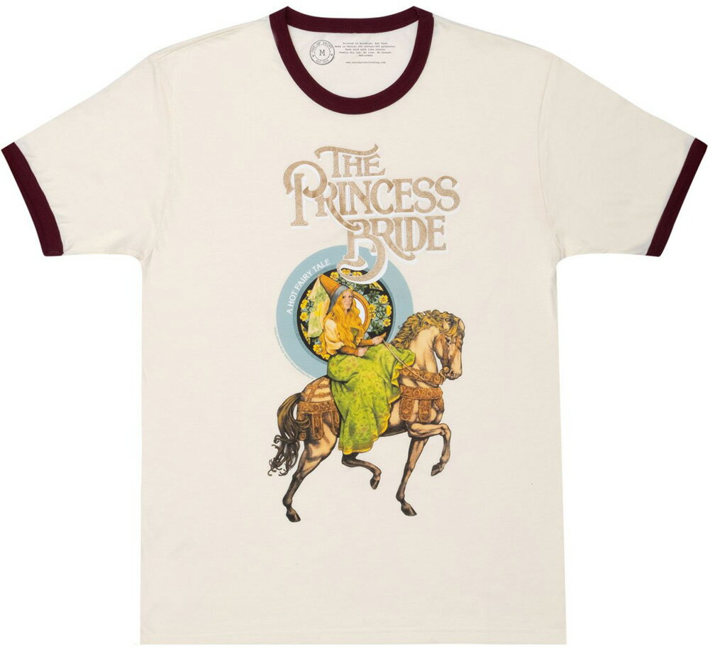 [Out of Print] William Goldman / The Princess Bride Ringer Tee (Natural) - ウィリアム・ゴールドマン / プリンセス・ブライド Tシャツ