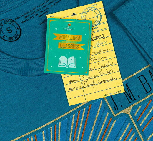 [Out of Print] J. M. Barrie / Peter Pan (MinaLima) Tee (Teal) - ジェームス・マシュー・バリー / ピーター・パン Tシャツ