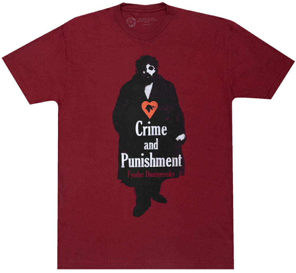 [Out of Print] Fyodor Dostoyevsky / Crime and Punishment Tee (Cardinal Red) - フョードル・ドストエフスキー / 罪と罰 Tシャツ
