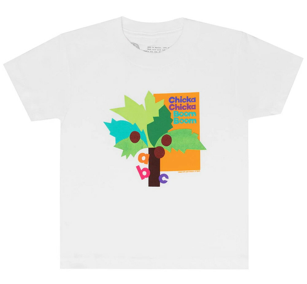 Rakuten - [Out of Print] Bill Martin Jr. and John Archambault / Chicka Chicka Boom Boom Kids' Tee (White) - チッカ チッカ ブーンブーン キッズ Tシャツ