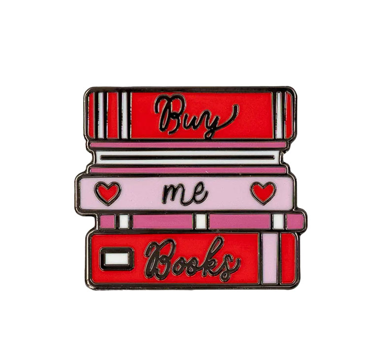 乐天商城 - [Out of Print] Buy Me Books Enamel Pin - バイ・ミー・ブックス ピンバッジ