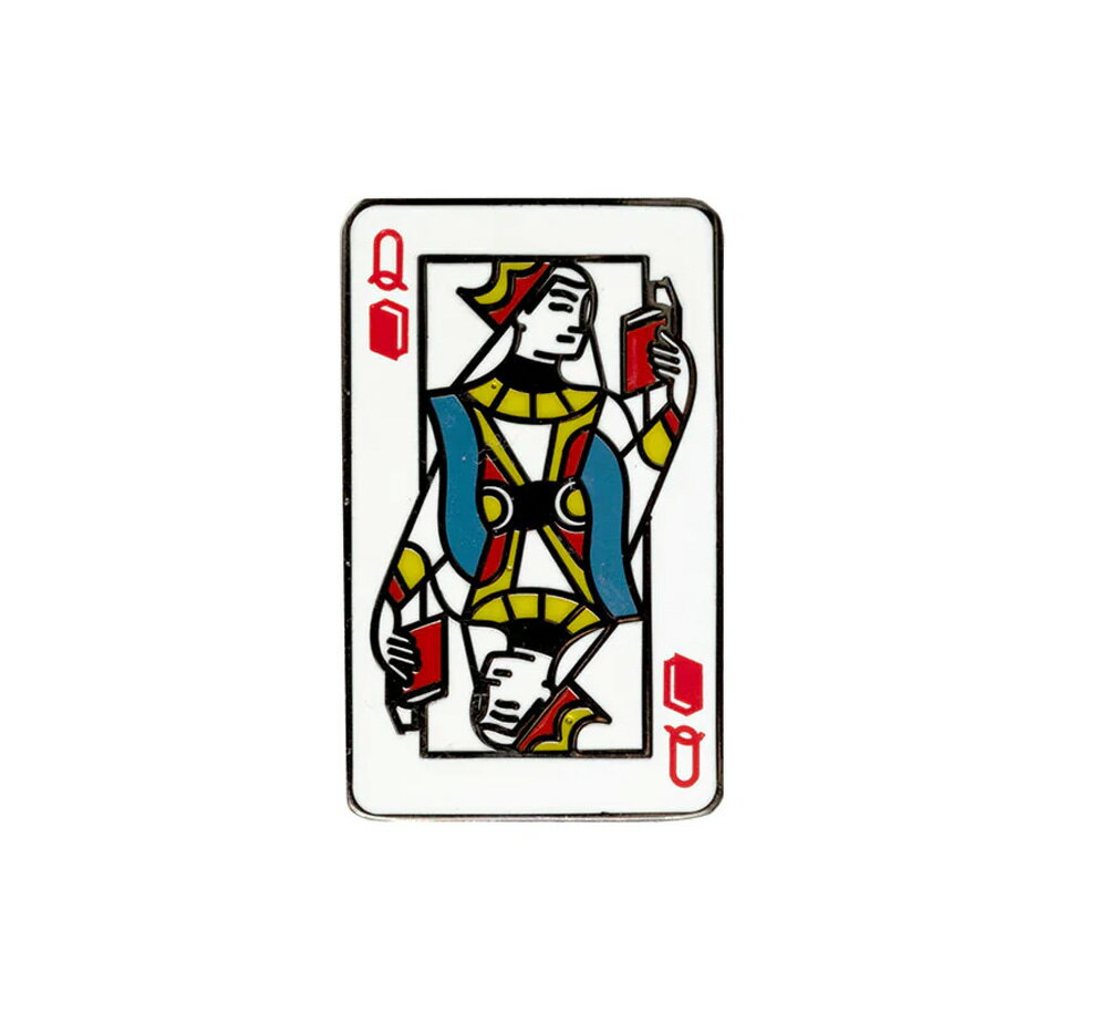 Rakuten - [Out of Print] Queen of Books Enamel Pin - 読書をするクィーン ピンバッジ