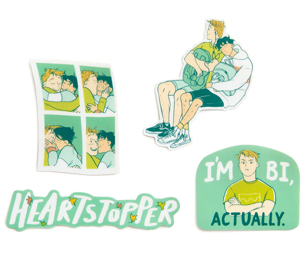 [Out of Print] Alice Oseman / Heartstopper Stickers [Set of 4] - ハートストッパー ステッカー