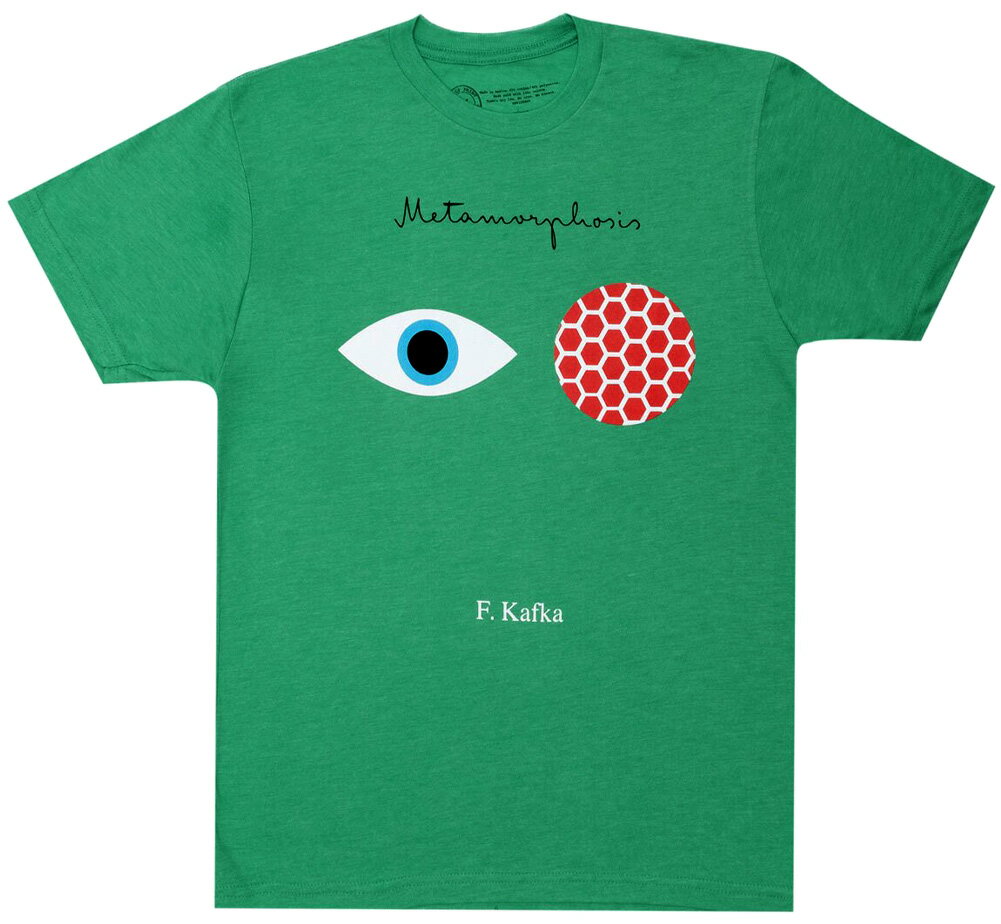 Out of Print Franz Kafka / The Metamorphosis Tee 2 (Green) - フランツ カフカ Tシャツ