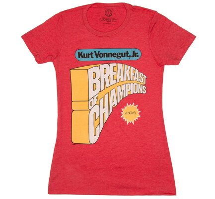 【OutofPrint】KurtVonnegut/BreakfastofChampionsTee(Red)(Womens)