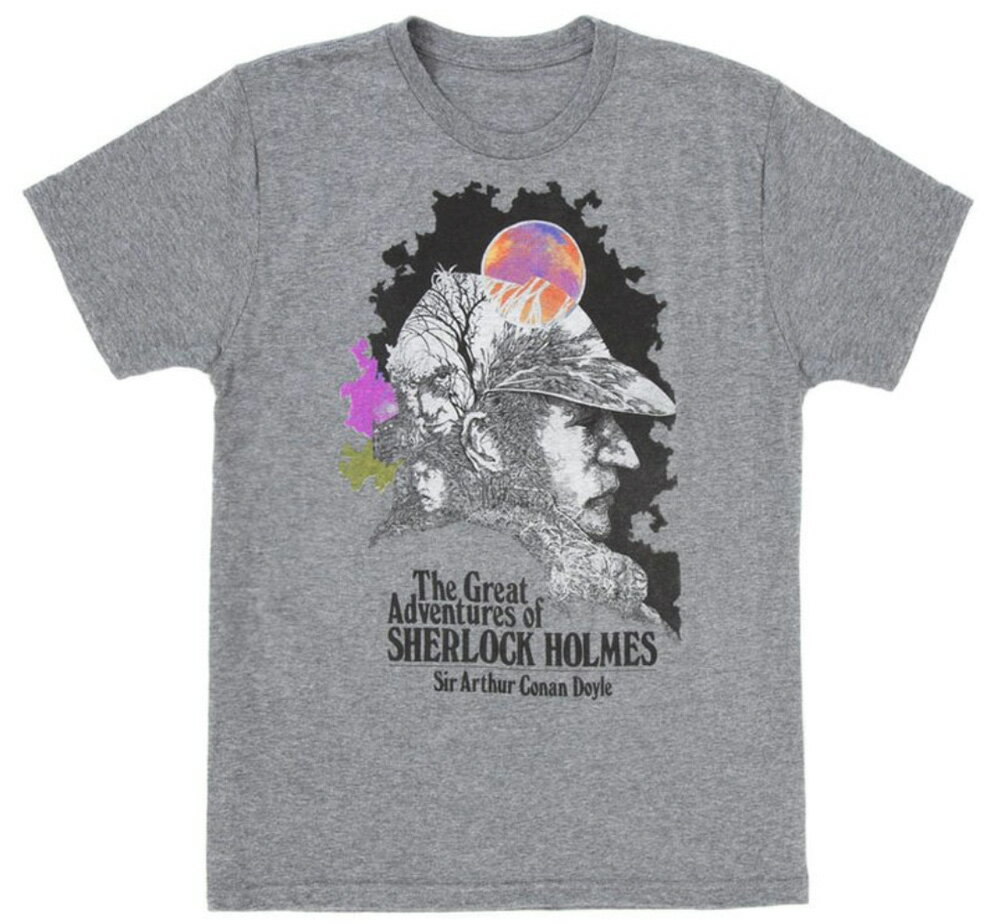 [Out of Print] Arthur Conan Doyle / The Great Adventures of Sherlock Holmes Tee (Heather Grey)