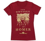 [Out of Print] Homer / The Odyssey Tee [Gilded] (Cardinal) (Womens)