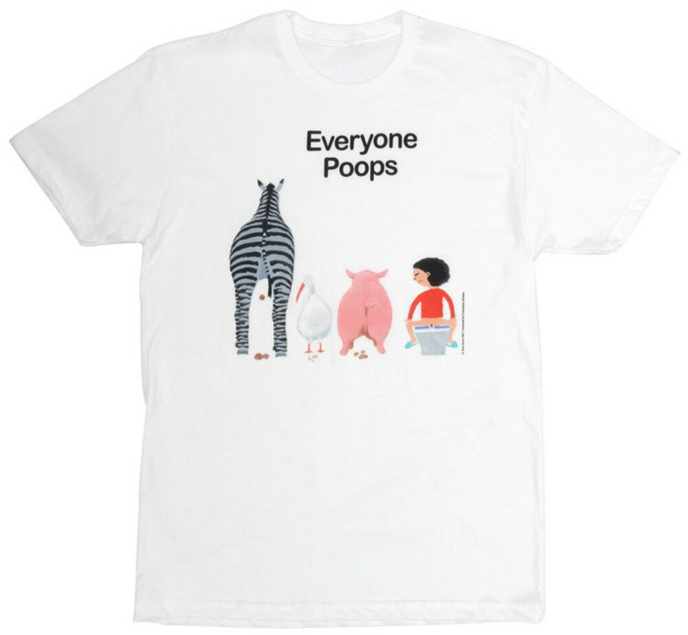 [Out of Print] ܖY / Everyone Poops Tee (White)