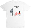 Out of Print 五味太郎 / Everyone Poops Tee (White)