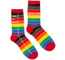 Out of Print Library Card Socks (Rainbow) - Pride Collection