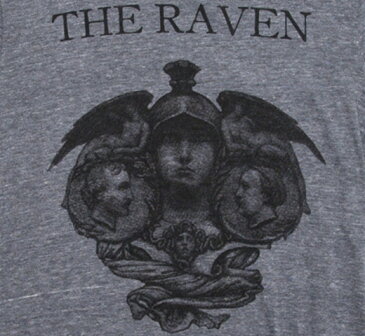 [Out of Print] Edgar Allan Poe / The Raven Long Sleeved Tee (Grey)