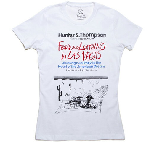 Out of Print Hunter S. Thompson / Fear and Loathing in Las Vegas Tee (White) (Womens)