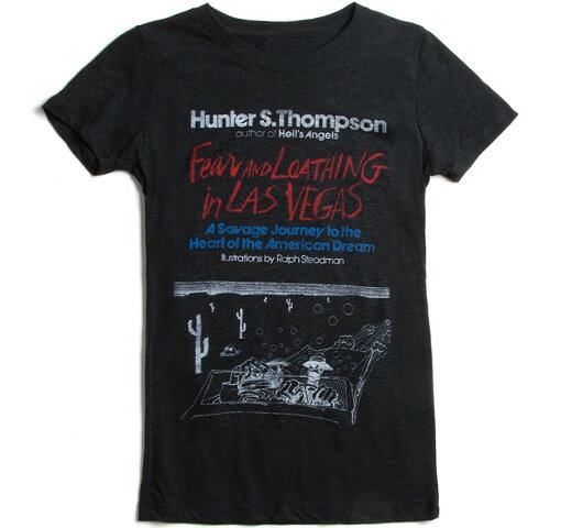 Out of Print Hunter S. Thompson / Fear and Loathing in Las Vegas Tee (Black) (Womens)