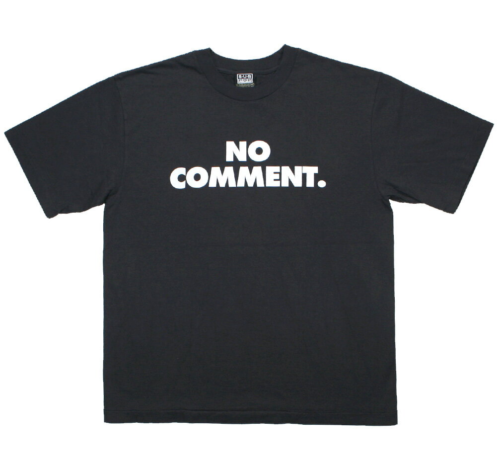  No Comment. Tee 2 (Vintage Black) - サブ ポップ レコーズ Tシャツ