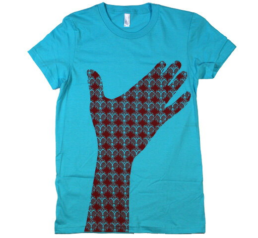 Yeasayer / Hand Tee (Blue) (Womens) - イェーセイヤー Tシャツ