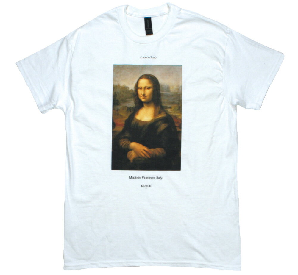 Rakuten - [APOH] Leonardo da Vinci / La Gioconda (Mona Lisa) Tee (White) - レオナルド・ダ・ヴィンチ / モナ・リザ Tシャツ