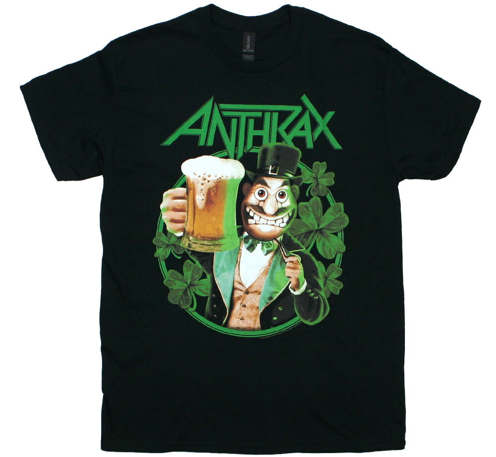 乐天商城 - Anthrax / St. Patrick's Pint Tee (Black) - アンスラックス Tシャツ