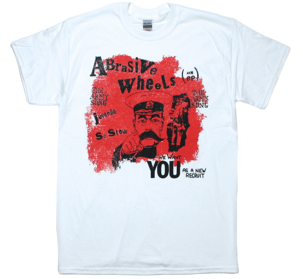 Rakuten - Abrasive Wheels / The Army Song (ABW EP) Tee (White) - アブレイシブ・ホイールズ Tシャツ