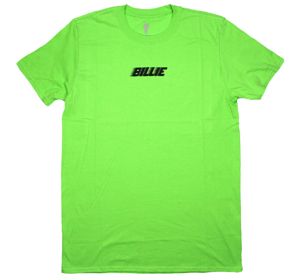 Billie Eilish / Racer Logo & Blohsh Tee (Lime Green) - r[EACbV TVc