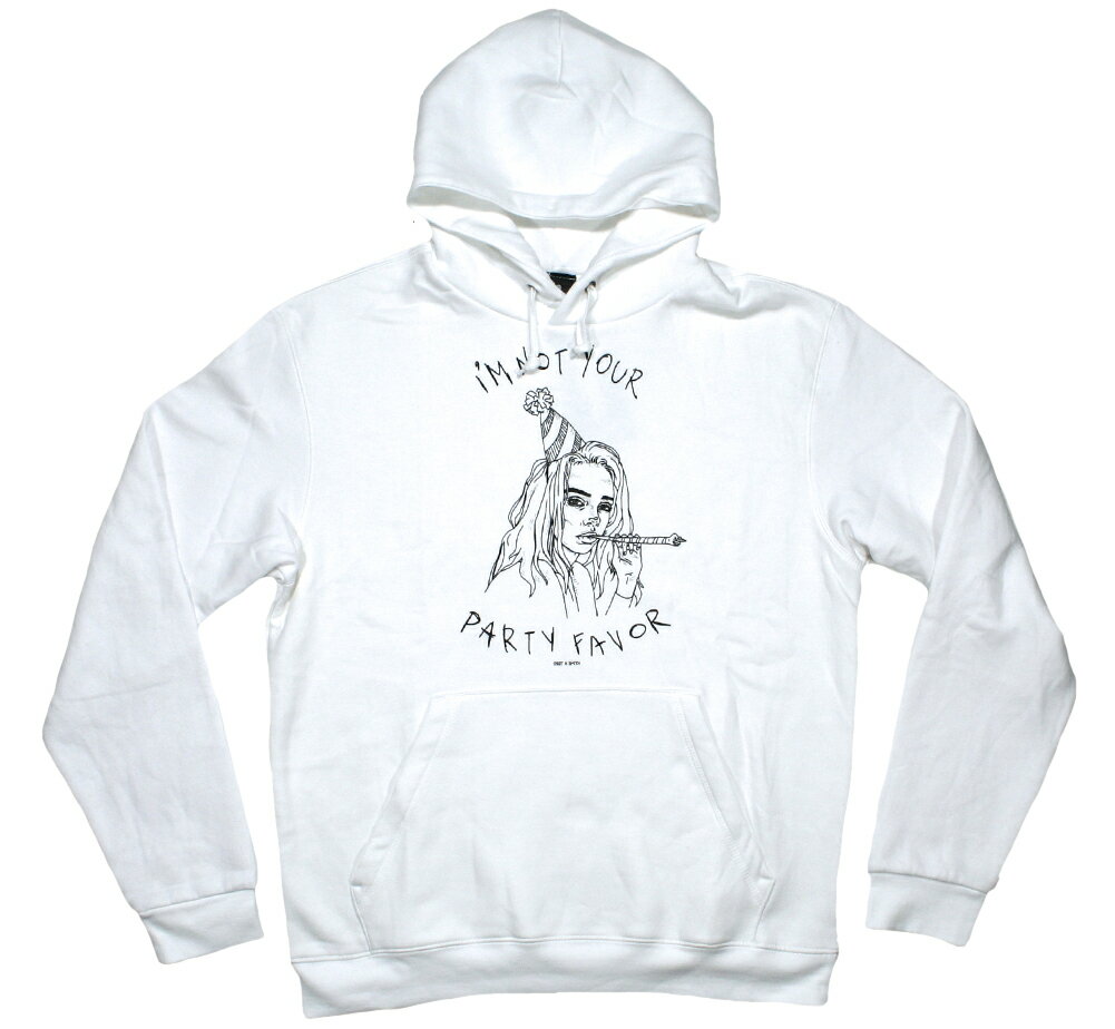 Billie Eilish / Party Favor Hoodie (White) - r[EACbV t[h p[J