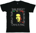 Bob Marley and The Wailers / Catch a Fire World Tour Tee (Black) - ボブ・マーリー & ザ・ウ...