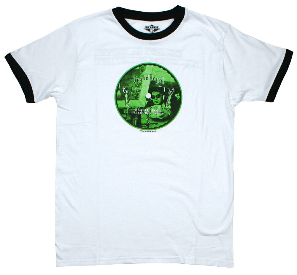 Beastie Boys / Ill Communication Ringer Tee 2 (White/Black) - ビースティ ボーイズ Tシャツ
