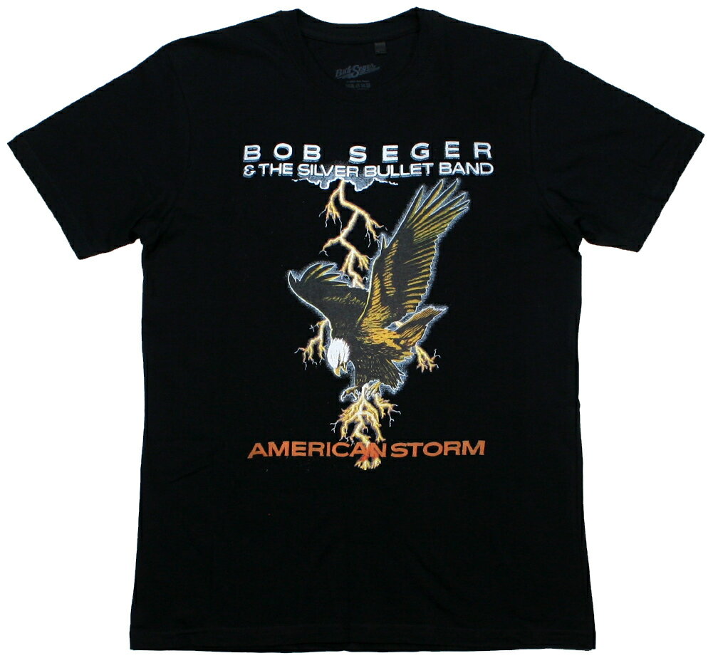 Rakuten - Bob Seger & The Silver Bullet Band / American Tour 1986 Tee (Black) - ボブ・シーガー&ザ・シルヴァー・ブレット・バンド Tシャツ